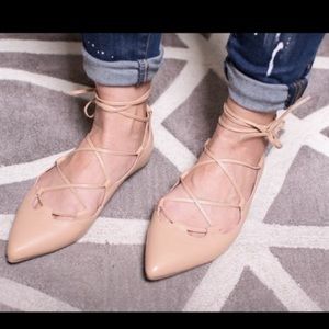 Gap lace up flats